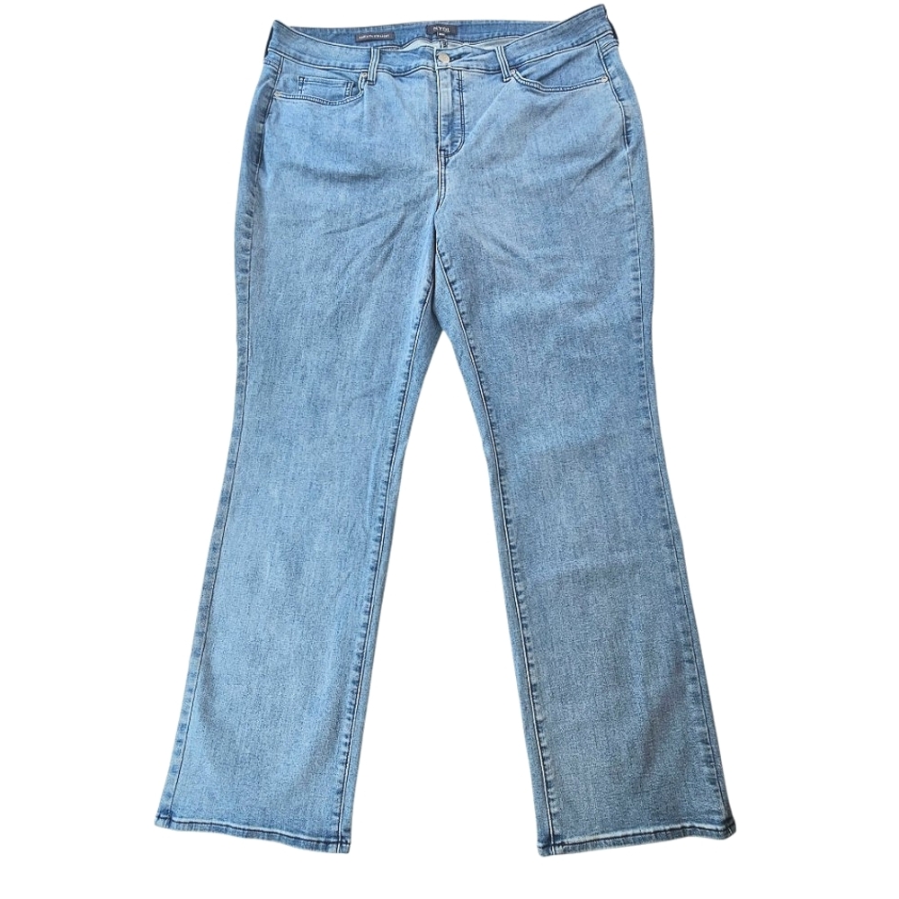 NYDJ Marilyn Straight Cool Embrace Figure Flattering Blue Jeans - Picture 2 of 13